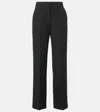 Totême Mid-rise Straight Pants In Black