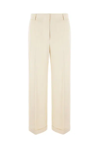 Totême Mid-rise Tailored Trousers In Brown