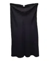 Totême Midi Skirt In Black Silk In Black