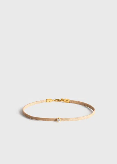 Totême Mini Diamond Bracelet Beige/gold