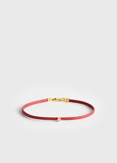 Totême Mini Diamond Bracelet Red/gold