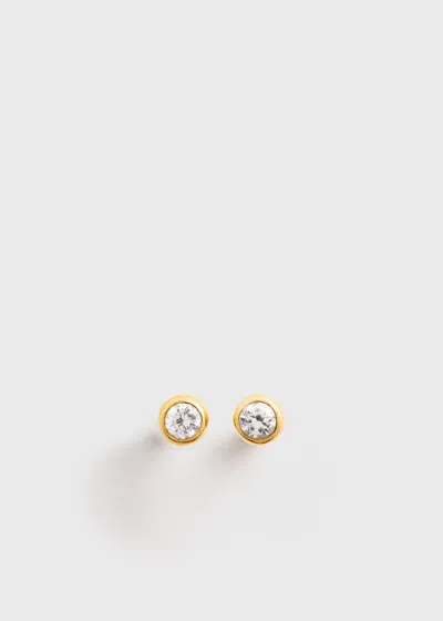 Totême Mini Diamond Studs Gold