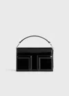 Totême Mini T-flap Naplack-leather Bag Black In Black