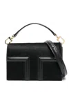 Totême Toteme Mini T-flap Pony Hair Bag In Schwarz