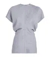Totême Blue Slouch Waist Crinkled Blouse In Blue