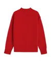 Totême Round-neck And Long-sleeved Sweater In Red