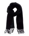 Totême Toteme Monogram Alpaca-blend Scarf In Black