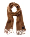 Totême Toteme Monogram Alpaca-blend Scarf In Brown