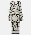 Totême Monogram Wrap Dress In White