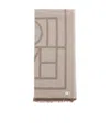 Totême Cashmere Blend Monogram Scarf In Nude