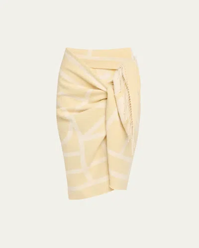 TOTÊME MONOGRAM JACQUARD SARONG COVERUP