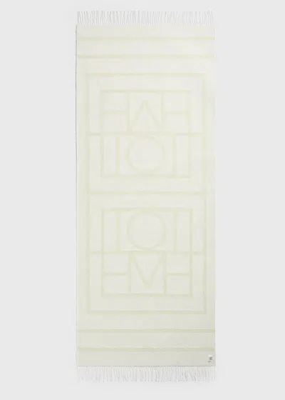 Totême Monogram Jacquard Sarong Ecru/straw In White