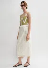 Totême Monogram Jacquard Towel Off White In Off White