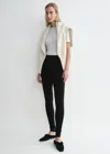 Totême Monogram Knit Leggings Black In Black