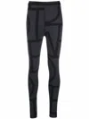 Totême Monogram Recycled Tech Leggings In Black