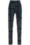 Totême Monogram Recycled Tech Leggings In Grey