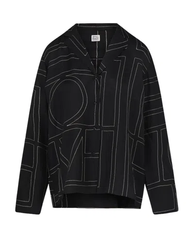 TOTÊME MONOGRAM PAJAMAS SHIRT
