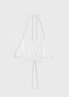 Totême Monogram Pointelle Bikini Top White