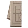 Totême Monogram Scarf - Toteme - Wool - Brown In Brown
