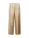 Totême Toteme Monogram Silk Pajama Bottoms