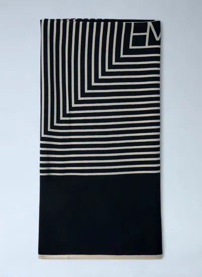 Totême Monogram Silk Scarf In Black