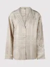 Totême Toteme Women Monogram Pyjama Shirt In Nude & Neutrals