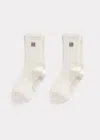 Totême Monogram Socks Macadamia In Macadamia