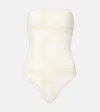 Totême Badeanzug Aus Jersey In Weiss