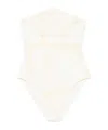 Totême Toteme Women Monogram Swimsuit In White