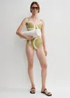 TOTÊME MONOGRAM SWIMSUIT MELON/ECRU