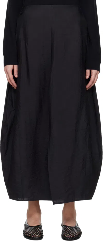 Totême Navy Parachute Maxi Skirt In Nightfall 274