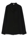 Totême Notched-collar Shirt In Black