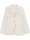 Totême Notched-lapels Blazer In Neutrals
