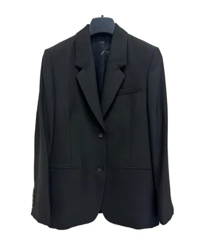 Totême Notched-lapels Single-breasted Blazer In Black