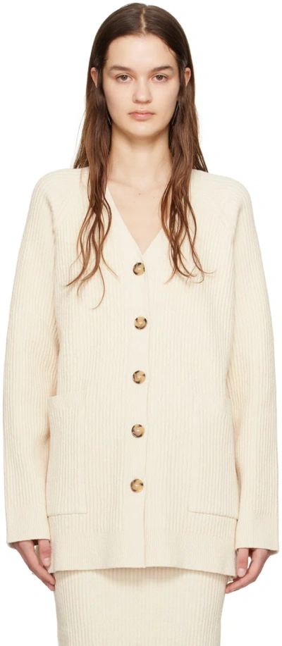 Totême Off-white Button Cardigan