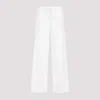 TOTÊME OFF WHITE FLUID DRAWSTRING LYOCELL TROUSERS