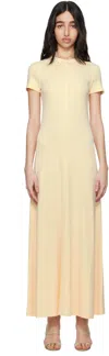 Totême Off-white Fluid Jersey Maxi Dress In Ecru 116