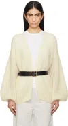 Totême Off-white Puffed Cardigan In Off White 059