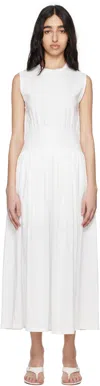Totême Off-white Sleeveless Cotton Tee Maxi Dress In Off White 059