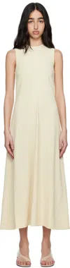 Totême Off-white Woven Stripe Maxi Dress In Ecru 116
