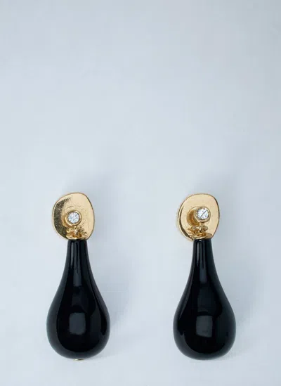 TOTÊME ONYX DROP EARRINGS
