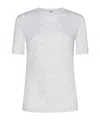 Totême Open-necked Black Shirt In White