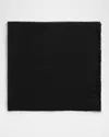 Totême Organic Cotton Crinkled Scarf In Black 001