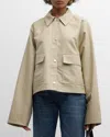 TOTÊME ORGANIC COTTON CROPPED JACKET