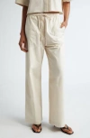 TOTÊME TOTEME ORGANIC COTTON POPLIN DRAWSTRING trousers