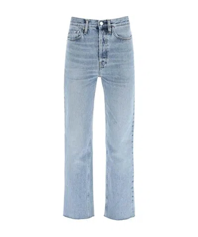 Totême Organic Cotton Straight Leg Jeans In Blue
