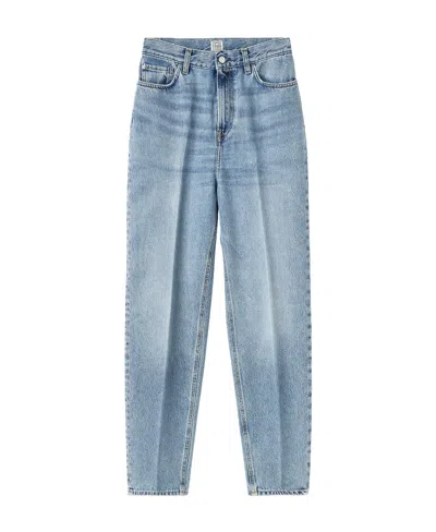 Totême Organic Cotton Tapered Jeans In Blue