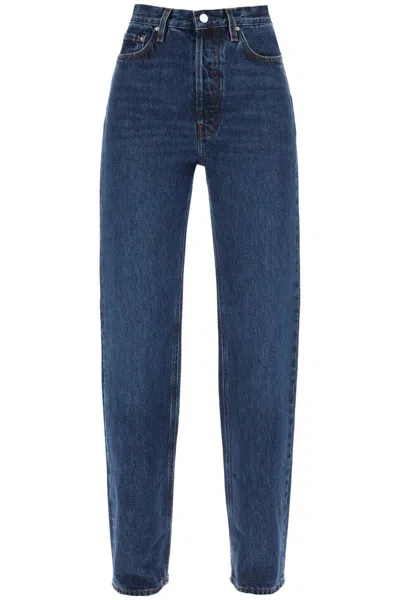 Totême Organic Denim Classic Cut Jeans In Blue