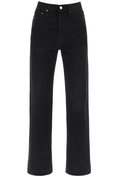 Totême Organic Denim Classic Cut Jeans In Black