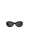 Totême Oval-frame Sunglasses In Black